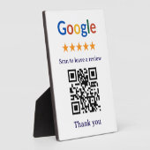 Einfacher professioneller Google-Review-QR-Code fü Fotoplatte (Seite)