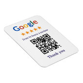 Einfacher professioneller Google-Review-QR-Code fü Magnet (Rechte Seite)