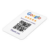 Einfacher professioneller Google-Review-QR-Code fü Magnet (Linke Seite)