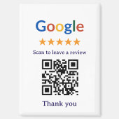 Einfacher professioneller Google-Review-QR-Code fü Magnet (Vorderseite)