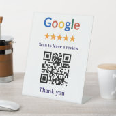 Einfacher professioneller Google-Review-QR-Code fü Sockelschild (In SItu)