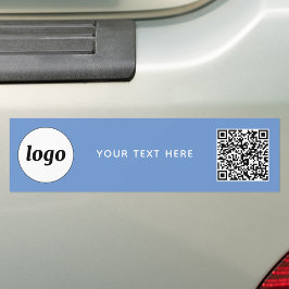 Einfacher QR-Code für Logos und Text Autoaufkleber