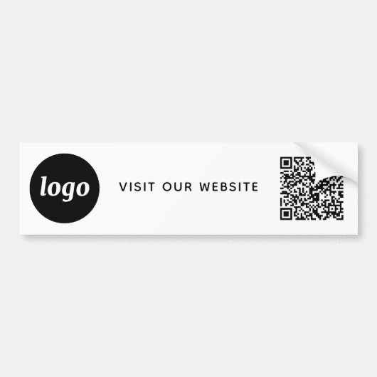 Einfacher QR-Code für Logos und Text Autoaufkleber (Vorne)