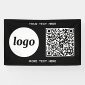 Einfacher QR-Code für Logos und Text Banner (Horizontal)