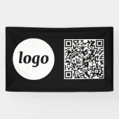 Einfacher QR-Code für Logos und Text Banner (Horizontal)