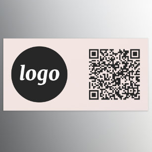 Einfacher QR-Code für Logos und Texte Rosa rot Auto Magnet
