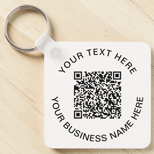 Einfacher QR-Code Schlüsselanhänger