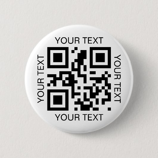 Einfacher QR-Code und benutzerdefinierter Text Pro Button (Vorderseite)