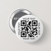 Einfacher QR-Code und benutzerdefinierter Text Pro Button (Vorne & Hinten)