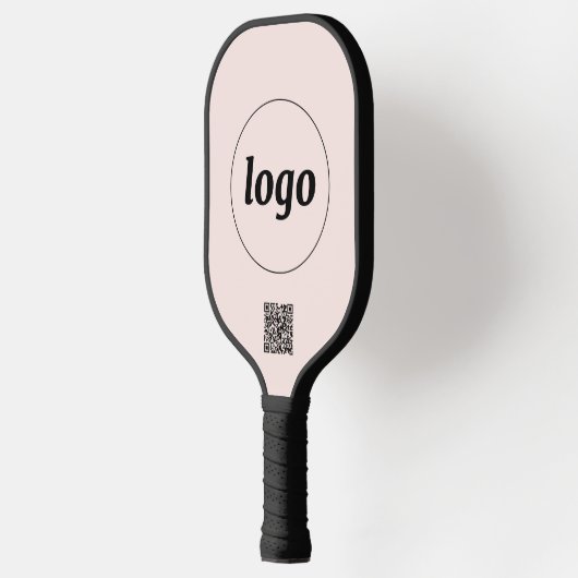 Einfacher QR-Code - Undurchsichtiges Rosa Pickleball Schläger (Links)