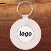 Einfacher QR-Code - Undurchsichtiges Rosa Schlüsselanhänger (Vorderseite)
