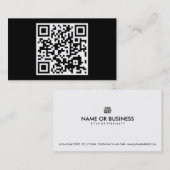 einfacher QR Code Visitenkarte (Vorne/Hinten)