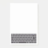 Einfacher QWERTYtastatur-Computer Post-it Klebezettel (Vorderseite)