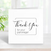 Einfacher Rahmen Vielen Dank Gummistempel