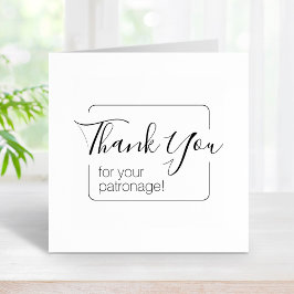 Einfacher Rahmen Vielen Dank Gummistempel