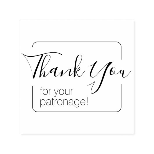 Einfacher Rahmen Vielen Dank Permastempel (Design)