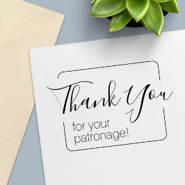 Einfacher Rahmen Vielen Dank Permastempel