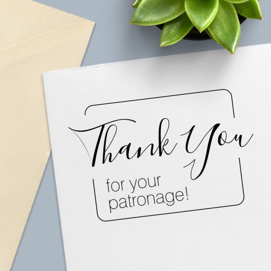 Einfacher Rahmen Vielen Dank Permastempel