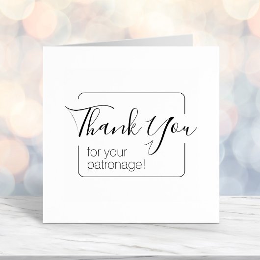 Einfacher Rahmen Vielen Dank Permastempel