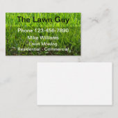 Einfacher Rasen, der grünes Gras mäht Visitenkarte (Vorne/Hinten)