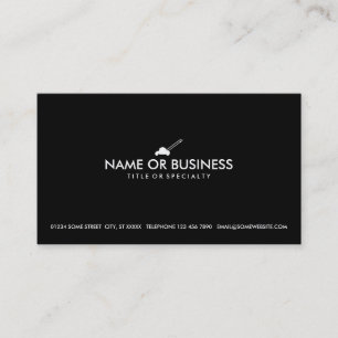 einfacher Rasenmäher Visitenkarte