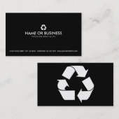 einfacher recycle visitenkarte (Vorne/Hinten)