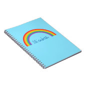 Einfacher Regenbogen personalisiert Notizblock (Rechte Seite)