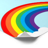 Einfacher Regenbogen Poster (Ecke)
