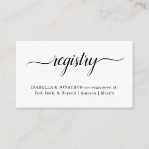 Einfacher Register-Einsatz/Einschließung für Begleitkarte