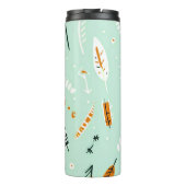 EINFACHER RETRO-DESIGN BOHO-PATTER THERMOSBECHER (Rückseite)