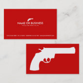einfacher Revolver Visitenkarte (Vorne/Hinten)