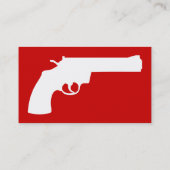 einfacher Revolver Visitenkarte (Rückseite)