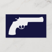 einfacher Revolver Visitenkarte (Rückseite)