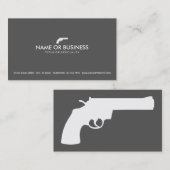 einfacher Revolver Visitenkarte (Vorne/Hinten)