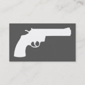 einfacher Revolver Visitenkarte (Rückseite)
