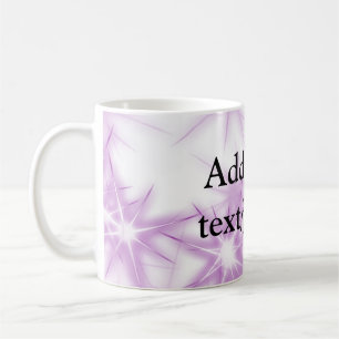 Einfacher rosa lila Glitter Funkeln Namen Text t Kaffeetasse