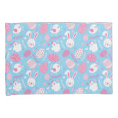 Einfacher rosa und blauer Kissenbezug (Vorderseite-Rechts)