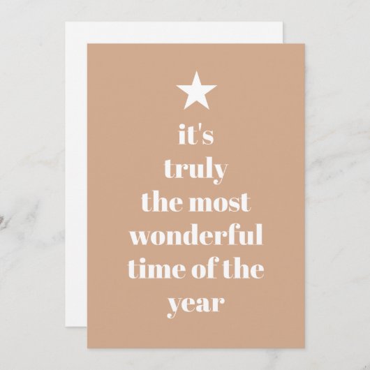 Einfacher Rosa-Zitat Weihnachten (Vorne/Hinten)