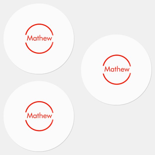 einfacher roter Kreis hinzufügen Etiketten (Gruppe)