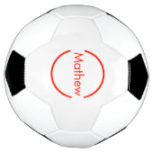 einfacher roter Kreis hinzufügen Fußball (Gedreht)