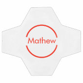 einfacher roter Kreis hinzufügen Fußball (Flach)