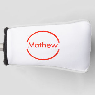 einfacher roter Kreis hinzufügen Golf Headcover
