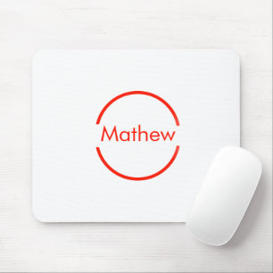 einfacher roter Kreis hinzufügen Mousepad