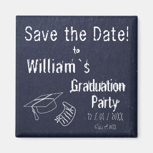 Einfacher rustikaler blauer Stein-Abschluss Magnet