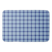 Einfacher rustikaler blauer Stil Karo Badematte (Vorderseite)