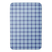 Einfacher rustikaler blauer Stil Karo Badematte (Vorderseite Vertikal)