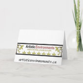 Einfacher rustikaler Blick der frohe Feiertagskarte (Rückseite)