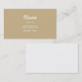 Einfacher Sand Visitenkarte (Vorne/Hinten)