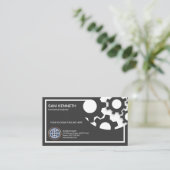 Einfacher schlichter Kreis der Gang-Technik Visitenkarte (Stehend Vorderseite)