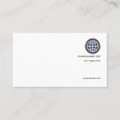 Einfacher schlichter Kreis der Gang-Technik Visitenkarte (Rückseite)